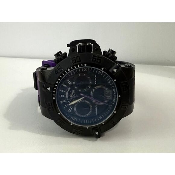 Invicta Men\'s Subaqua Noma III Swiss Chronograph Silicone Black Dial Watch 10190 main image 9